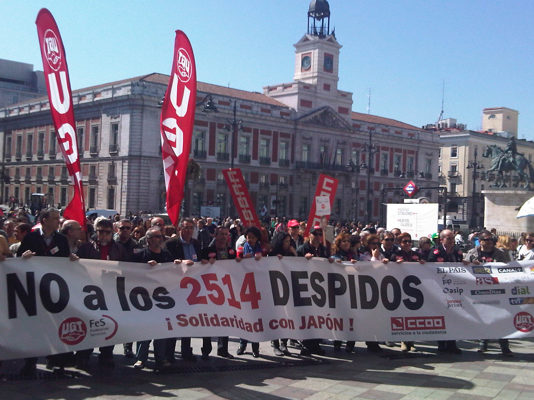 Cabecera de la manifestación. Fotos: APM.